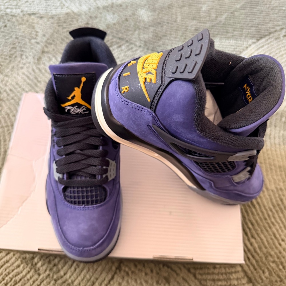 Nike Air Jordan 4 Retro Canyon Purple Imperial Purple FV5029-500 Mens 5 - Picture 3 of 6